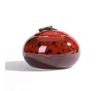 YHNNH Urnas de cremación cerámica Hechas a Mano for Mascotas, ataúd for Cenizas en el salón conmemorativo, urna funeraria Hecha a for hogar o Cementerio, Perro y Gato(D)