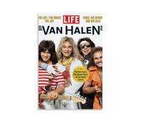 YHNNH Van HalenRetro - Póster de pared de estilo clásico, decoración perfecta para biblioteca, bar o cine en casa, 30 x 45 cm, estilo sin marco