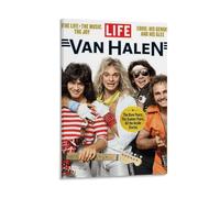YHNNH Van HalenRetro - Póster de pared de estilo clásico, decoración perfecta para biblioteca, bar o cine en casa, 30 x 45 cm, estilo marco