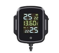 YHNQFB Manometro Presion Neumaticos para Ducati Multistrada Enduro Pro, Motocicleta Sistema Monitoreo, Moto 2 Sensores Externos Pantalla LCD Digital,Internal-B