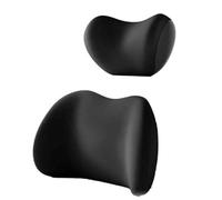 YHNQFB Respaldo Asiento Coche para Mercedes Benz AMG GT A C GLC AMG AMG CLA CLK CLS E GLA, Espuma Viscoelástica, Almohada de Apoyo Lumbar para Coche, Cojín Cervical para Coche,Asiento Ergonómico