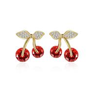 YHNSDJX Pendientes de aro de plata 925 con cristales de colores for mujer, con pavé brillante de circonita cúbica en forma de U, con forma de estrella y luna, pendientes antiguos de moda for niña(7)