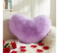 Yhoelata Cojin Corazon, Púrpura Cojines Peluche Corazon, Pequeño Almohada en Forma de Corazón Cojín Sofa Personalizado, Cojines Cama Decorativos Aesthetic, Regalo 25x35cm