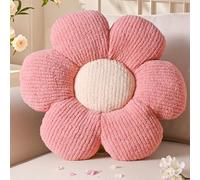 Yhoelata Cojin Flor Rosa, Cojín de Suelo Estético para Habitación, Cojines Sofa, Cojines Cama Decoración de Dormitorio, Decoración de Habitación Infantil, 50 cm