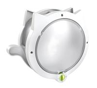 YHomU Puerta interior felina con bloqueo de 4 vías, 31 x 26 cm, color blanco, resistente a la intemperie, cierre fuerte, para animales pequeños y gatos, guía de instalación y tornillos incluidos