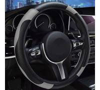 YHQKJ Cubierta Volante Coche para Lancia Kappa(838) Coupe 1996-2001, PU Cuero Protector Funda de Volante Transpirable Antideslizante Interior Estilo Accesorios,E/Grey