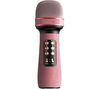 YHRJ Micrófono de Canto de Viaje al Aire Libre,Karaoke para reuniones Familiares,Pastilla de micrófono de Condensador,Smartphone/computadora/Amplificador/4 Efectos de Sonido