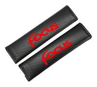 YHRNN 2 Piezas Cinturón de Seguridad de Coche para Fo-rd Focus, Extraíble Almohadillas Cómodas Protector Hombreras Interior Accesorio,Red