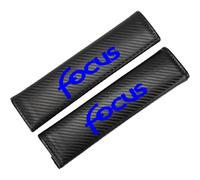YHRNN 2 Piezas Cinturón de Seguridad de Coche para Fo-rd Focus, Extraíble Almohadillas Cómodas Protector Hombreras Interior Accesorio,Blue