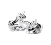 Yhsioaklo Anillos a juego para parejas | Anillos de promesa para parejas | Elegante joyería estética de para hombres, mujeres, novia, novio | Juego de bandas de relación de pareja | Regalo único