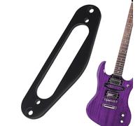 Yhsioaklo Anillos de pastilla de guitarra Single Coil | Tapas de marco de montaje de aleación de aluminio | Placa robusta, accesorio de ropa, herramienta de personalización, reemplazo de piezas