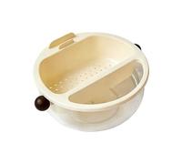 Yhsioaklo Bandeja portátil para aperitivos, contenedor de frutas con compartimentos extraíbles con asas, plato para servir aperitivos, para preparar alimentos, cocina, hogar, picnic al aire libre