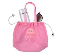 Yhsioaklo Beach Bag for Kids | Mesh Sand Toys Drawstring Holder Pouch