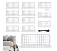 Yhsioaklo Bloque Unter-Sofa | Topper de sofá para el Bloqueo del bebé contra los Juguetes | 12 Juegos de protección de Gato de Montaje para Dormitorio Infantil Protección de Muebles para la Sala