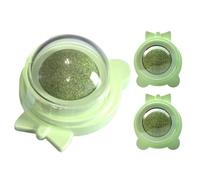 Yhsioaklo Bola De Hierba Gata Para Gatos Pared | 3 Unidades Bolas De Hierba Gatera Para Pared Gatos Interior - Golosinas Silvervine Rascador Facial Morder Interactivo Dentición Juego,Juego Interactivo