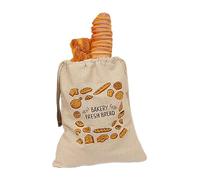 Yhsioaklo Bolsas de pan de lino para panes caseros, almacenamiento reutilizable con cordón, de tela natural para pasteles y juego de regalo ecológico para alimentos y panaderos