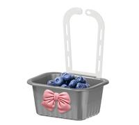 Yhsioaklo Cesta de drenaje para fregadero, estante de drenaje de alimentos y frutas y verduras, montado en grifo, contenedor de filtro para arroz, frutas, carne, jabón, cocinar en apartamento y baño