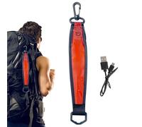 Yhsioaklo Colgantes reflectantes de seguridad | Correas reflectantes de alta visibilidad - Colgantes portátiles como etiqueta de mochila para correr, ciclismo, caminar, ropa de silla de ruedas