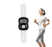 Yhsioaklo Contador de dedos, 15 cm ABS Manual The Counter, 20 G LED Digital Fingermesser | Interruptor de torre portátil para filas, tejer, personas, coaching, golf