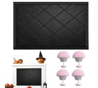 Yhsioaklo Cubierta Magnética para Chimenea | Pantalla de Chimenea Reforzada - Protección de Seguridad y Resistencia al Calor para Reuniones Familiares en Navidad Tardes de Relajación en el Salón