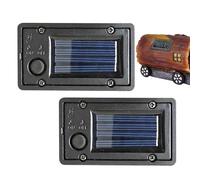 Yhsioaklo de batería solar, resistente al agua, paquete de 2 unidades automáticas, piezas de farolillos solares, tapa de repuesto universal, juego de iluminación para jardín, bricolaje, proyecto