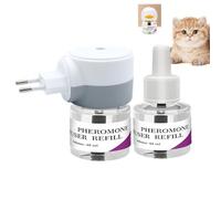 Yhsioaklo Difusor de feromonas para Gatos | Difusor antiestrés Seguro para casa y Viajes | Reduce la ansiedad, el estrés y la Marcha, Ayuda a la relajación y el sueño seréno del Gato.