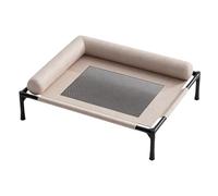 Yhsioaklo Dog Bed | Elevated Breathable Cooling Raised Mesh Cot | Dog Outdoor Bed for Indoor Outdoor Patio Porch Deck Backyard Camping Summer Road Trip RV Car Truck Home