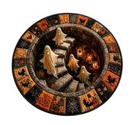 Yhsioaklo Halloween Illusion Rug | Decorative Carpet Optical Effects