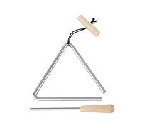 Yhsioaklo Instrumento triangular musical | Instrumento de percusión triangular de acero manual | Batidor de campana de percusión portátil para niños y niños