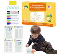 Yhsioaklo Libro de trazado de letras para niños | Libro de trazado para niños - Libro de trabajo de escritura a mano reutilizable | Cuaderno de entrenamiento de control de bolígrafo | Suministros