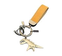 Yhsioaklo Llavero de dinosaurio | Llavero genial con pulsera - Aleación de zinc Clip para llaves para monederos, para coleccionistas de viajes, bolsos adultos Navidad, plata, Siehe Beschreibung