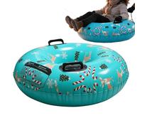 Yhsioaklo Manguera de nieve Trineo | Gruesa y resistente al frío con asas dobles | Tubo de nieve inflable para trineo - Para jardín, parque, parque infantil, patinaje, esquí, hierba tobogán