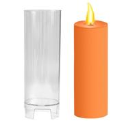 Yhsioaklo - Moldes para hacer velas, forma cilíndrica para velas cilíndricas, para hacer velas de aromaterapia, regalo de manualidades, decoración del hogar