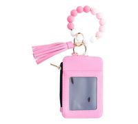 Yhsioaklo Monedero Llavero De Muñeca,Llavero Monedero con Borlas De Cuentas,Bolso para Vacaciones Bodas Viajes Fiestas Citas Cumpleaños Compras | para Compras Citas Bodas Vacaciones Días