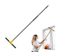 Yhsioaklo Mopa de suelo de alta resistencia - Limpiaparabrisas largo para garaje y superficies, mango telescópico dispositivo de limpieza para propietarios de viviendas, viajeros, personal de limpieza