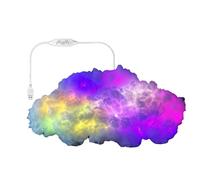 Yhsioaklo Nubes LED de Pared | Sincronización Musical USB Nube Decorativa Multicolor | Luces Nocturnas de Ambiente,para Hogar, Dormitorio, Estudio, Sala de Juegos, Garaje, Apartamento, Residencia