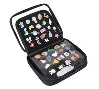 Yhsioaklo Páginas de exhibición de pines esmaltados, estuche de exhibición de insignias, libros de pines para coleccionistas, estuche de exhibición de 6 páginas, estuche de transporte, organizador de