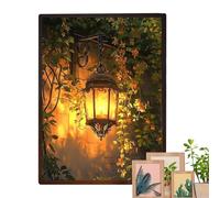 Yhsioaklo Pintura luminosa | Iluminación nocturna LED de tres colores | Lámpara de pared regulable en tres etapas Arte - Para habitaciones, cocina, inauguración de la casa, fiesta de cumpleaños