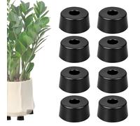 Yhsioaklo Plant Pot Feet | 8 Pieces Rubber Flower Pot Drainage Lifter