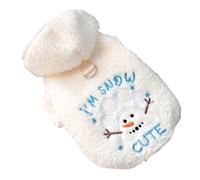 Yhsioaklo Ropa para Perros | Abrigo cálido Ajustable de Peluche de Muñeco de Nieve para Navidad - Ropa de Invierno para Perros | Para Invierno, Otoño Cumpleaños Halloween Acción De Gracia