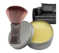 Yhsioaklo Salve para Muebles: Restaurador De Crema De, Pulidor De De Abejas Natural, Sellador Acondicionador Protector Impermeable | Cuidado del Cuero con Cepillo para El Hogar Sofás Bolsos Chaqueta