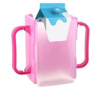 Yhsioaklo Soporte de cartón de leche | Recipiente de caja de con mango | Soporte de caja de leche | Recipiente de bolsas de reutilizable Bottle Accesorios de viaje para niños pequeños, niños