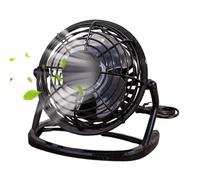 Yhsioaklo Ventilador USB para escritorio, Circulador de aire silencioso portátil de 4 pulgadas, dispositivo de enfriamiento eléctrico mini compacto, de viaje personal, accesorio de viaje para