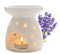 YHSKJCD Quemador Aceites Esenciales, Lámpara Perfumada de Noche, Horno de Aceite de Esencia de Cerámica para Dormitorio, Sala de Estar, Oficina, Hotel
