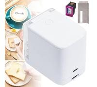 YhsPkh Máquina Impresora Comestible - con Tecnología Avanzada De Inyección De Tinta Térmica, Mini Impresora De Alimentos De Inyección De Tinta En Color,para Pan, Café