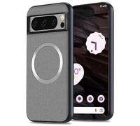 Yhsvie Funda magnética para Google Pixel 8 Pro de 6,7 pulgadas, compatible con MagSafe, fina, antihuellas dactilares, carcasa resistente a los golpes para Pixel 8 Pro 5G con funda de TPU para soporte