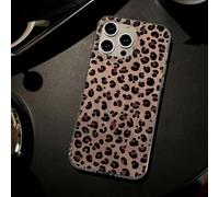 Yhsvie iPhone 12 Pro Max Leopard Hülle Polka Dot Muster Handyhülle für iPhone 12 Pro Max Stoßfeste Schutzhülle Dünn TPU Kratzfest Kameraschutz Case Mädchen Frauen Cute Leoparden Bumper Cover - Braun