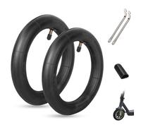 YHTSPORT Cámara de Aire para Patinete Eléctrico 8 1/2 x 2 para Xiaomi M365 / Pro, Ruedas de Recambio Doble Grosor para Patinete Eléctrico, con 2 Bastones Neumáticos + Funda Soporte