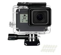 YHTSPORT Funda Impermeable para Gopro Hero 5/6/7 Black, 60M/196FT Carcasa Go Pro con Pinza de Montaje Rápido + 12 Insertos Antivaho para Go Pro 2018/7/6/5