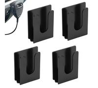 Yhuasia 4 soportes para micrófono, clip para micrófono de coche, soporte para micrófono de radio, soporte de clip para micrófono de radio, clip para teléfono móvil, para YAESU, Kenwood, ICOM